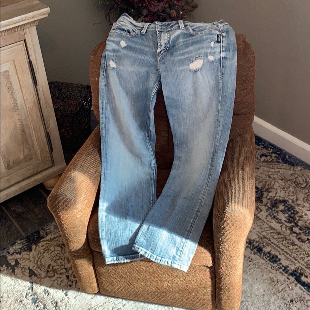 Silver Jean (ELYSE) Capri